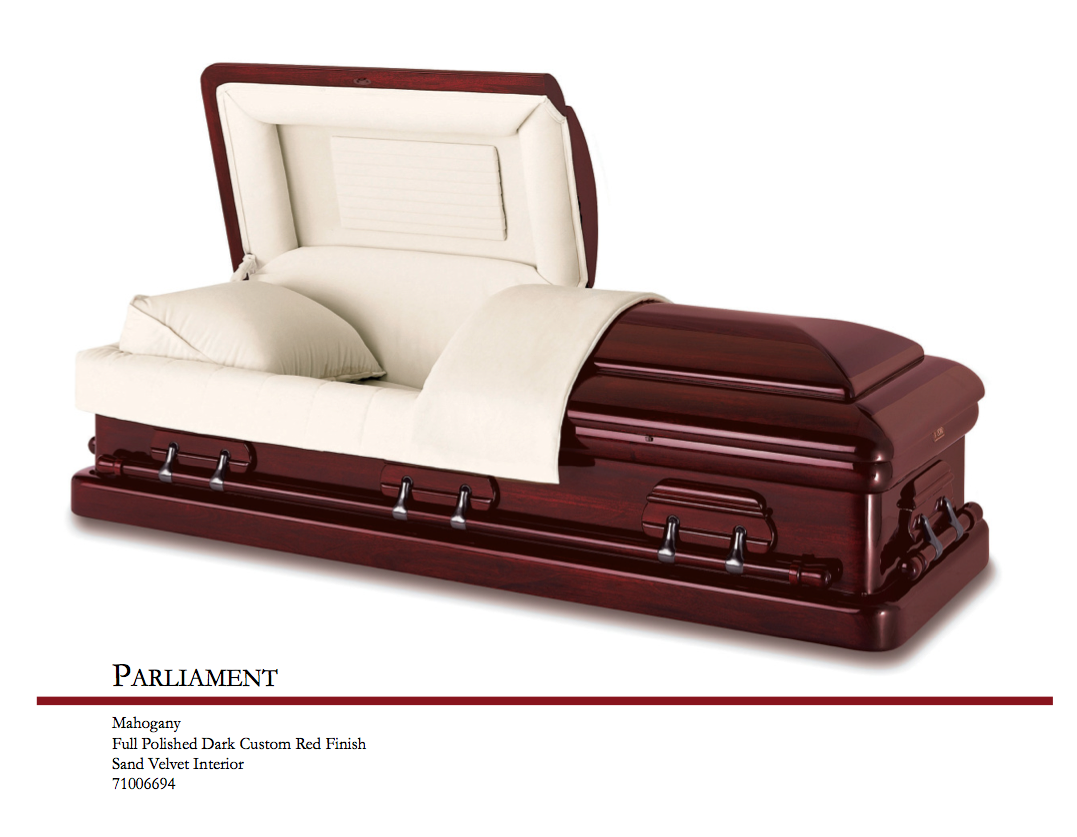 Parliament Mahogany Casket