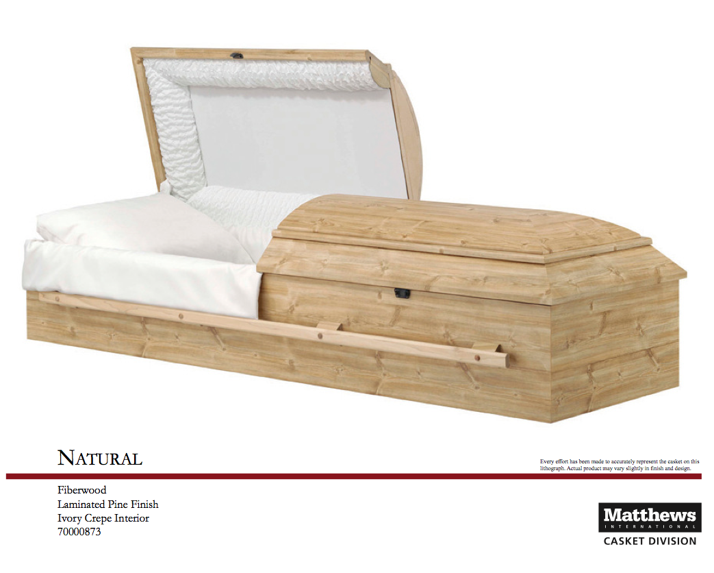 Natural Fiberwood Casket