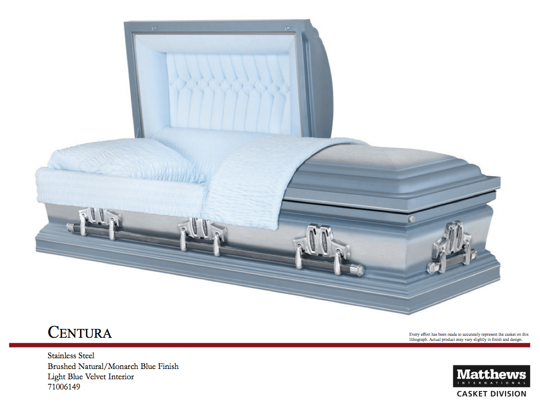 Centura Stainless Steel Casket