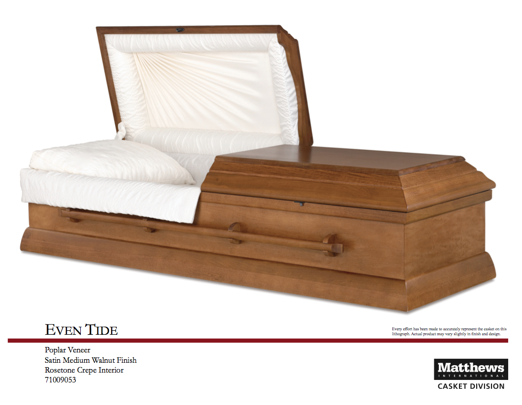 Even Tide Poplar Veneer Casket