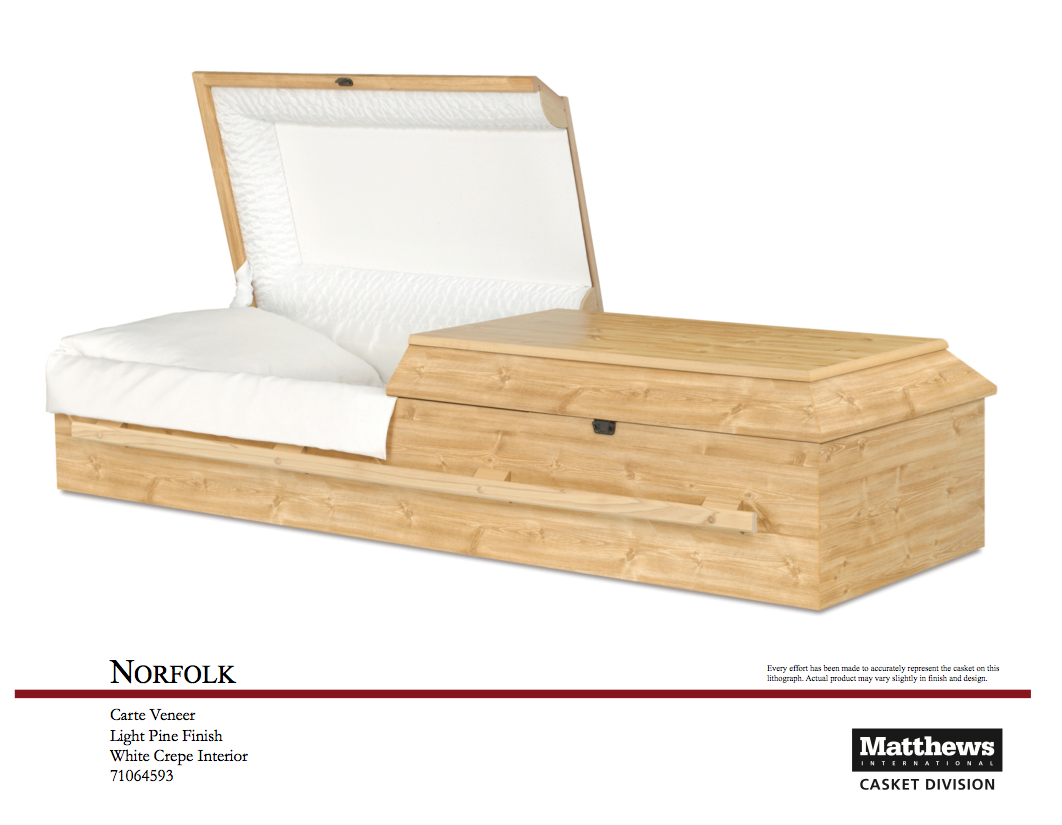 Norfolk Carte Veneer Casket