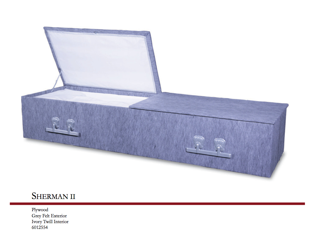 Sherman Cloth-Covered Casket