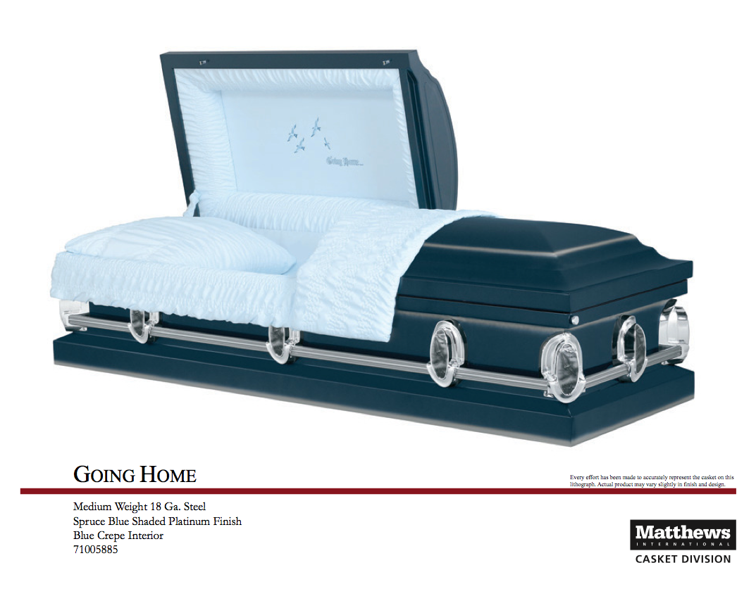 Going Home Steel Casket