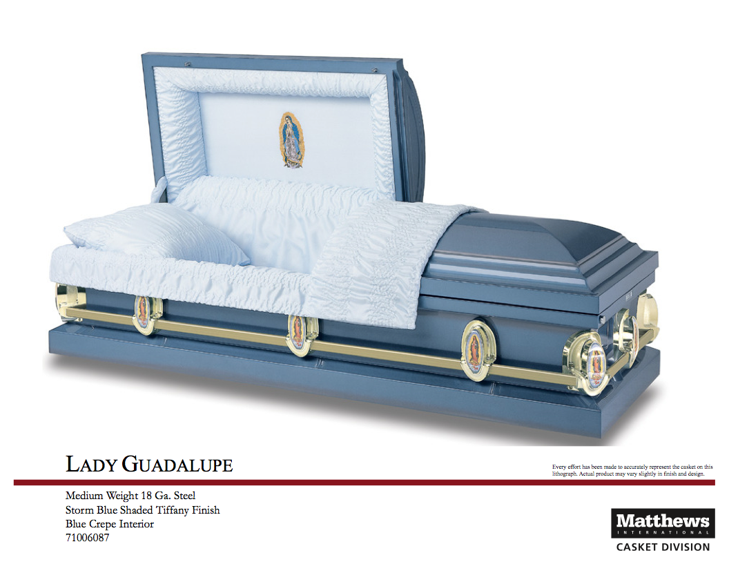 Lady Guadalupe Steel Casket